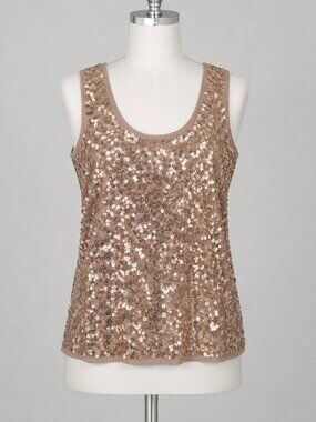 LOFT Sequin Tank Top